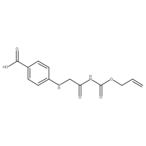 4-[(2-Oxo-2-{[(prop-2-en-1-yloxy)carbonyl]amino}ethyl)amino]benzoic acid结构式