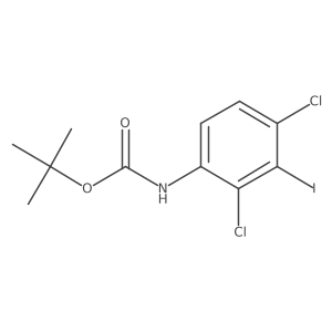 tert-butyl N-(2,4-dichloro-3-iodophenyl)carbamate Structure
