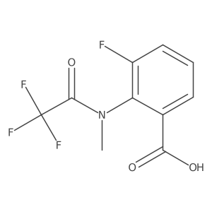 3-fluoro-2-(2,2,2-trifluoro-N-methylacetamido)benzoic acid结构式