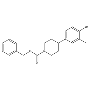 Benzyl 4-(4-bromo-3-methylphenyl)piperidine-1-carboxylate Structure