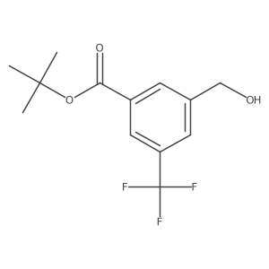 Tert-butyl 3-(hydroxymethyl)-5-(trifluoromethyl)benzoate结构式