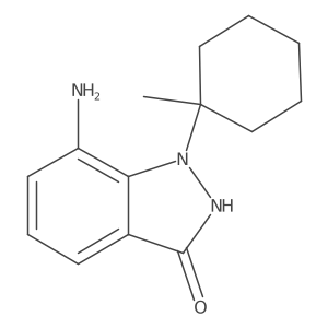 7-Amino-1,2-dihydro-1-(1-methylcyclohexyl)-3H-indazol-3-one结构式