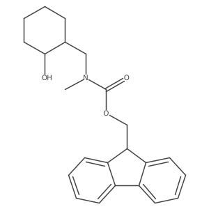 (9H-fluoren-9-yl)methyl N-[(2-hydroxycyclohexyl)methyl]-N-methylcarbamate结构式