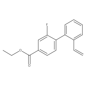 Ethyl 2'-ethenyl-2-fluoro-[1,1'-biphenyl]-4-carboxylate Structure