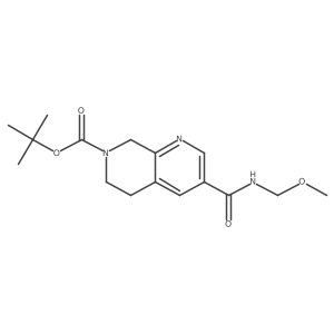 1,1-Dimethylethyl 5,8-dihydro-3-[(methoxymethylamino)carbonyl]-1,7-naphthyridine-7(6H)-carboxylate Structure