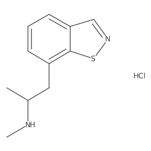 [1-(1,2-Benzothiazol-7-yl)propan-2-yl](methyl)amine hydrochloride Structure