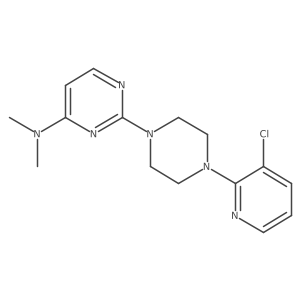 2-[4-(3-chloropyridin-2-yl)piperazin-1-yl]-N,N-dimethylpyrimidin-4-amine Structure