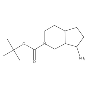 tert-Butyl (4aR,7R,7aR)-7-aminooctahydro-2H-cyclopenta[c]pyridine-2-carboxylate结构式