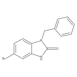 3-benzyl-6-bromo-1H-benzimidazol-2-one结构式