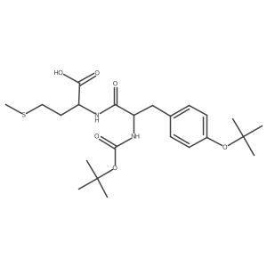 D-Methionine, N-[N-[(1,1-dimethylethoxy)carbonyl]-O-(1,1-dimethylethyl)-L-tyrosyl]-结构式