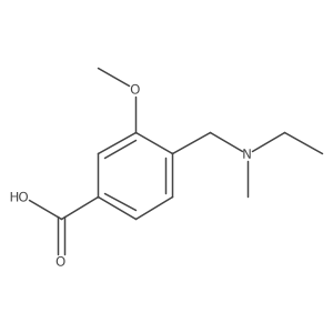 4-[[Ethyl(methyl)amino]methyl]-3-methoxybenzoic acid Structure