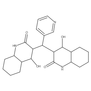 4-hydroxy-3-[(4-hydroxy-2-oxo-3,4,4a,5,6,7,8,8a-octahydro-1H-quinolin-3-yl)-pyridin-3-ylmethyl]-3,4,4a,5,6,7,8,8a-octahydro-1H-quinolin-2-one Structure