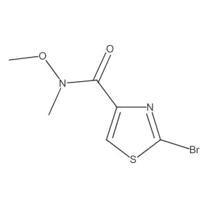 2-Bromo-N-methoxy-N-methylthiazole-4-carboxamide Structure