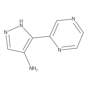 1H-Pyrazol-4-amine, 3-(2-pyrazinyl)-结构式