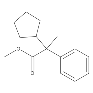 Methyl 2-cyclopentyl-2-phenylpropanoate Structure