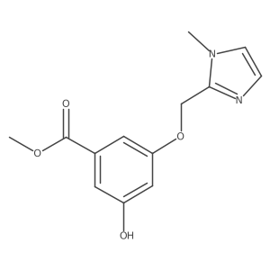 Benzoic acid, 3-hydroxy-5-[(1-methyl-1H-imidazol-2-yl)methoxy]-, methyl ester Structure