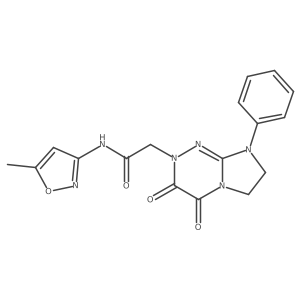 2-(3,4-dioxo-8-phenyl-3,4,7,8-tetrahydroimidazo[2,1-c][1,2,4]triazin-2(6H)-yl)-N-(5-methylisoxazol-3-yl)acetamide Structure