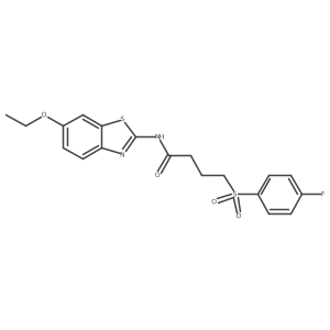 N-(6-ethoxybenzo[d]thiazol-2-yl)-4-((4-fluorophenyl)sulfonyl)butanamide Structure