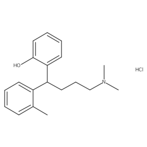 2-[4-(Dimethylamino)-1-(2-methylphenyl)butyl]-phenol Hydrochloride结构式