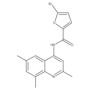 5-bromo-N-(2,6,8-trimethylquinolin-4-yl)furan-2-carboxamide Structure