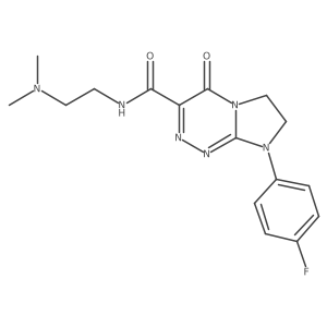 N-(2-(dimethylamino)ethyl)-8-(4-fluorophenyl)-4-oxo-4,6,7,8-tetrahydroimidazo[2,1-c][1,2,4]triazine-3-carboxamide Structure