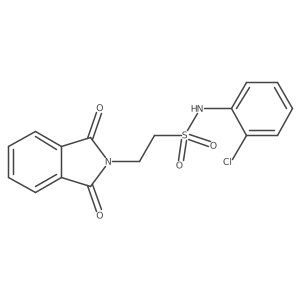 N-(2-Chlorophenyl)-2-(1,3-dioxoisoindolin-2-yl)ethanesulfonamide Structure