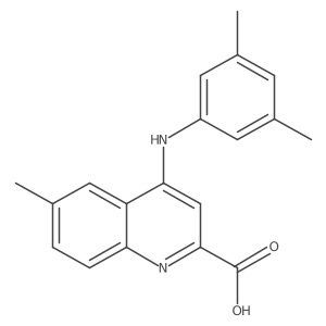 4-[(3,5-Dimethylphenyl)amino]-6-methylquinoline-2-carboxylic acid Structure