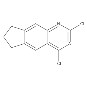 2,4-dichloro-7,8-dihydro-6H-cyclopenta[g]quinazoline结构式