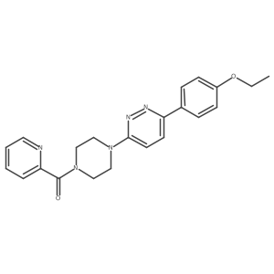 3-(4-Ethoxyphenyl)-6-[4-(pyridine-2-carbonyl)piperazin-1-yl]pyridazine结构式