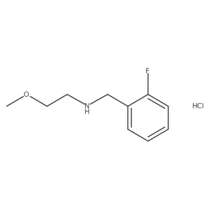 N-(2-Fluorobenzyl)-2-methoxyethanamine hydrochloride Structure