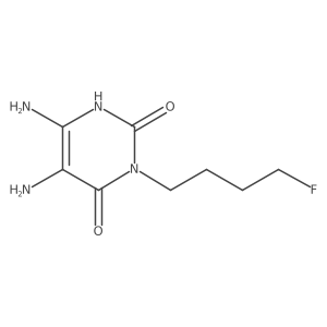 5,6-Diamino-3-(4-fluorobutyl)-2,4(1h,3h)-pyrimidinedione结构式