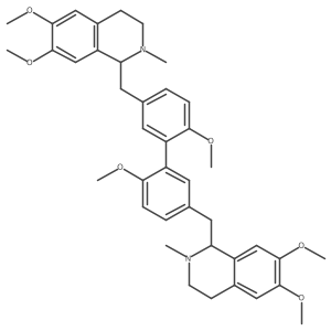 (1R)-1-[[3-[5-[[(1R)-6,7-dimethoxy-2-methyl-3,4-dihydro-1H-isoquinolin-1-yl]methyl]-2-methoxyphenyl]-4-methoxyphenyl]methyl]-6,7-dimethoxy-2-methyl-3,4-dihydro-1H-isoquinoline结构式