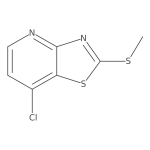 7-Chloro-2-(methylthio)thiazolo[4,5-b]pyridine结构式
