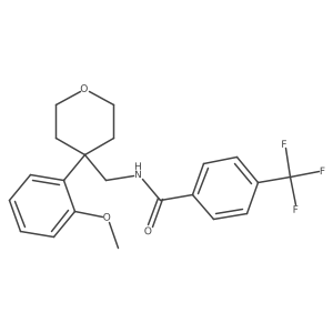 N-{[4-(2-methoxyphenyl)oxan-4-yl]methyl}-4-(trifluoromethyl)benzamide Structure