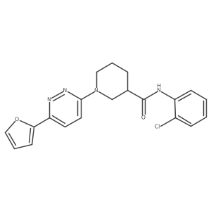 N-(2-chlorophenyl)-1-[6-(furan-2-yl)pyridazin-3-yl]piperidine-3-carboxamide结构式