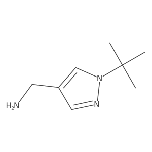 (1-tert-butyl-1H-pyrazol-4-yl)methanamine Structure