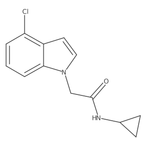 2-(4-chloro-1H-indol-1-yl)-N-cyclopropylacetamide Structure