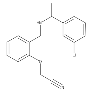 2-[2-[[[1-(3-Chlorophenyl)ethyl]amino]methyl]phenoxy]acetonitrile结构式