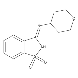 N-(oxan-4-yl)-1,1-dioxo-1,2-benzothiazol-3-imine Structure