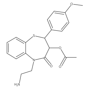 N,N-Didesmethyldiltiazem结构式