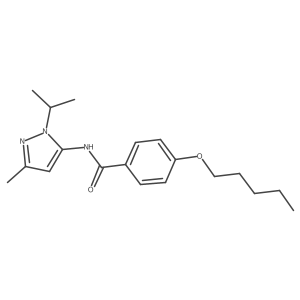 N-(1-isopropyl-3-methyl-1H-pyrazol-5-yl)-4-(pentyloxy)benzamide Structure