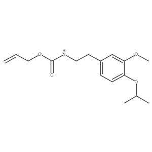 2-Propen-1-yl N-[2-[3-methoxy-4-(1-methylethoxy)phenyl]ethyl]carbamate结构式