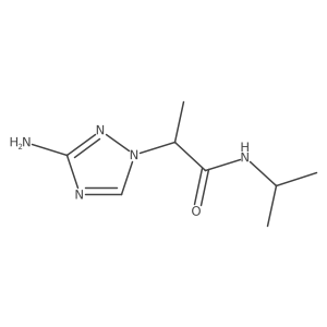 2-(3-amino-1H-1,2,4-triazol-1-yl)-N-(propan-2-yl)propanamide Structure