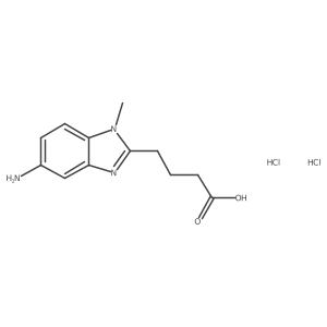 4-(5-Amino-1-methyl-1H-benzoimidazol-2-YL)-butyric acid dihydrochloride结构式