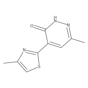 6-Methyl-4-(4-methyl-1,3-thiazol-2-yl)-2,3-dihydropyridazin-3-one Structure