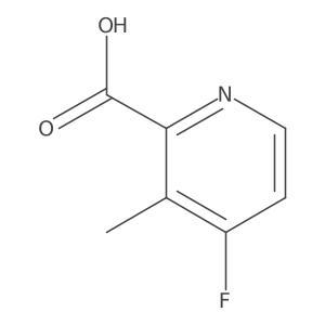 4-Fluoro-3-methylpyridine-2-carboxylic acid Structure