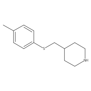 4-([(4-Methylphenyl)sulfanyl]methyl)piperidine结构式