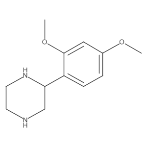 (R)-2-(2,4-Dimethoxyphenyl)piperazine Structure
