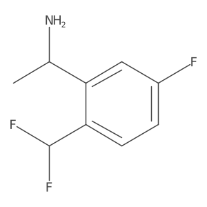 (1R)-1-[2-(Difluoromethyl)-5-fluorophenyl]ethylamine Structure