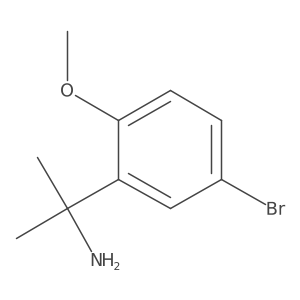 2-(5-Bromo-2-methoxyphenyl)propan-2-amine结构式